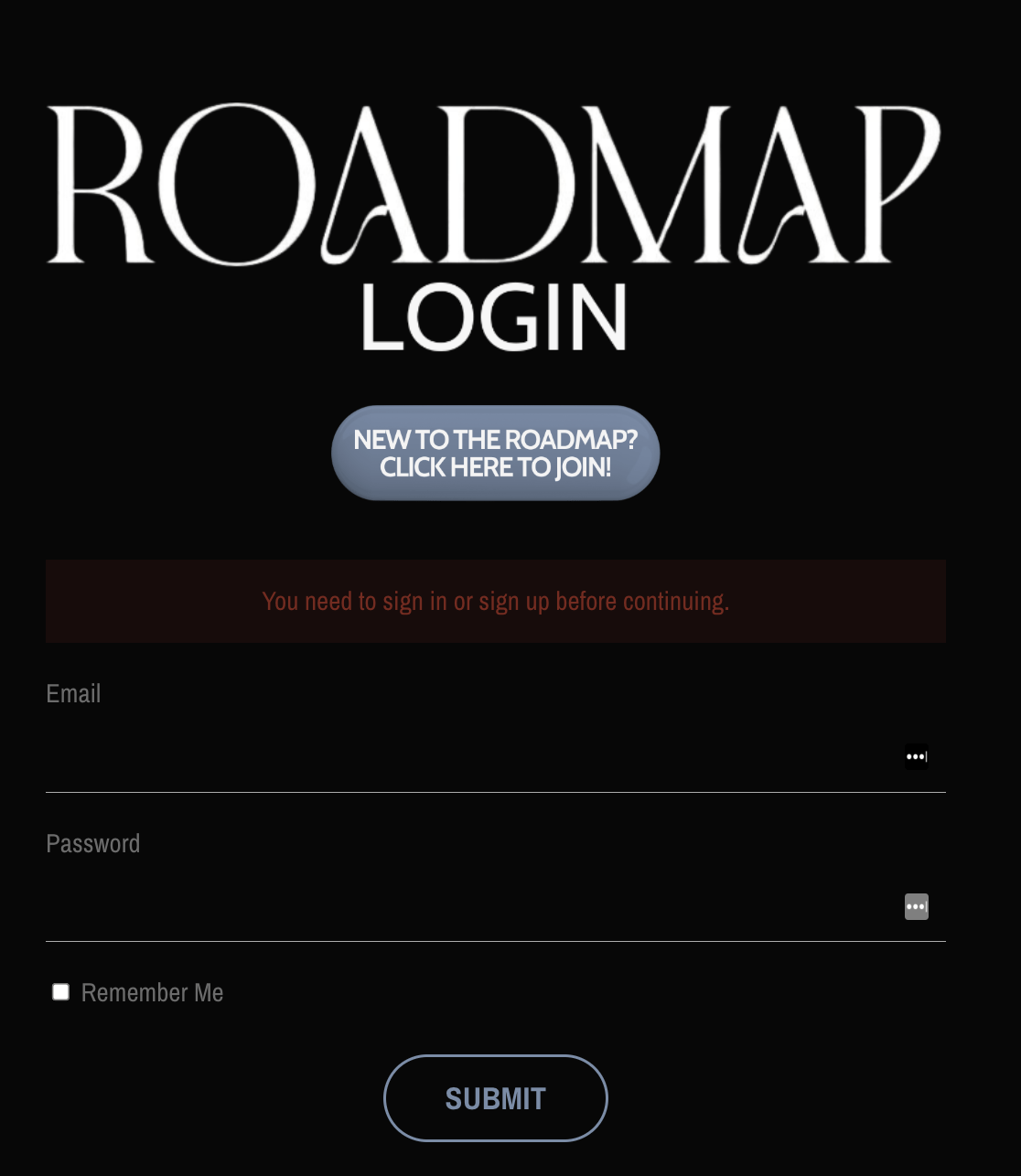 roadmap login
